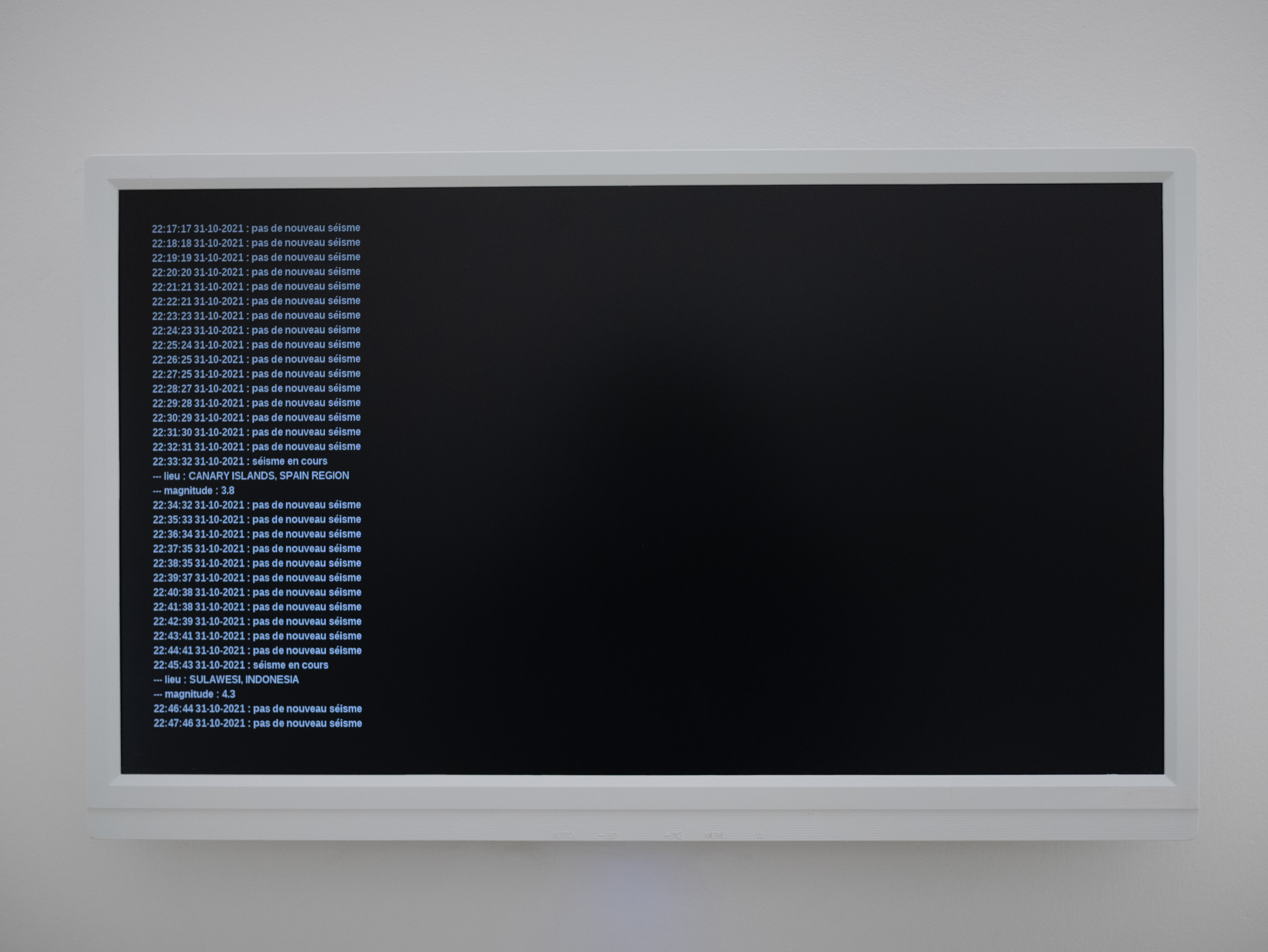 Intempéries, vue d'installation 2